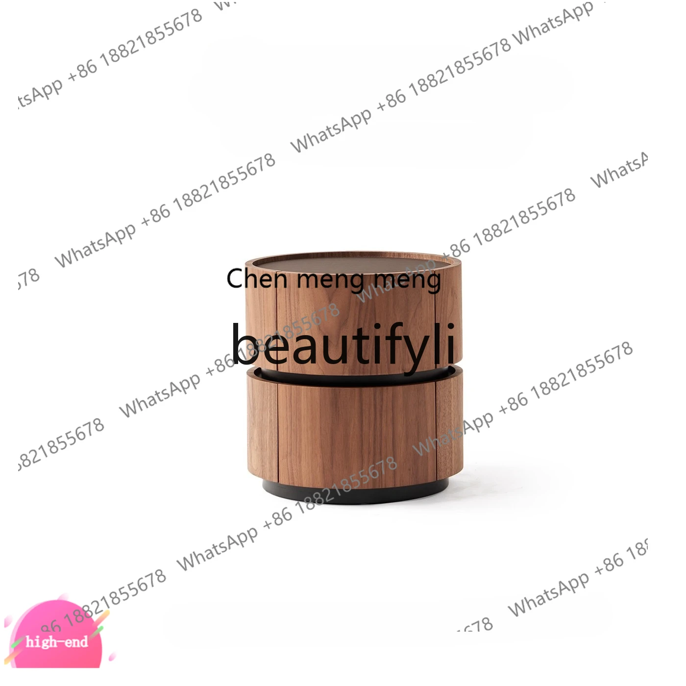 

X Minimalist Solid Wood Bedside Table Bedroom Home Use High-end Storage Bedside Cabinet