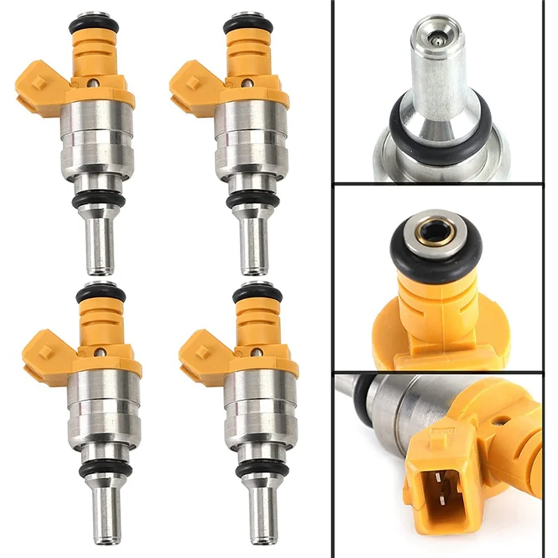 

R1-4Pcs Fuel Injector Nozzle Flow Matched Fuel Injector 0K30E13250 For KIA Rio 1.6L 1.5L 2001-2005 0K30E-13250 Car Supplies
