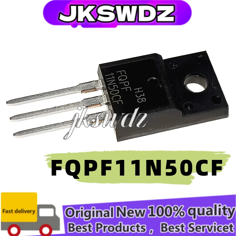 

10PCS NEW 100% FQPF11N50CF FQPF FQPF11N50C 11N50CF TO-220F MOSFET