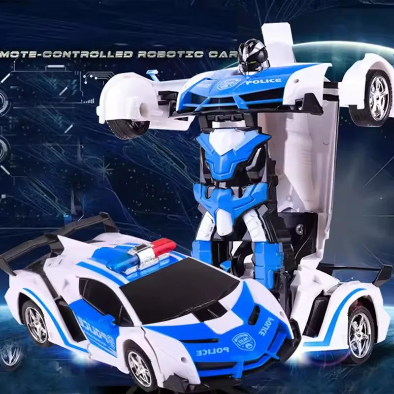 2 in 1 Electric RC Car Transformation Robots Children Boys Toys Outdoor Remote Control Sports Deformation Car Robots Model Toy