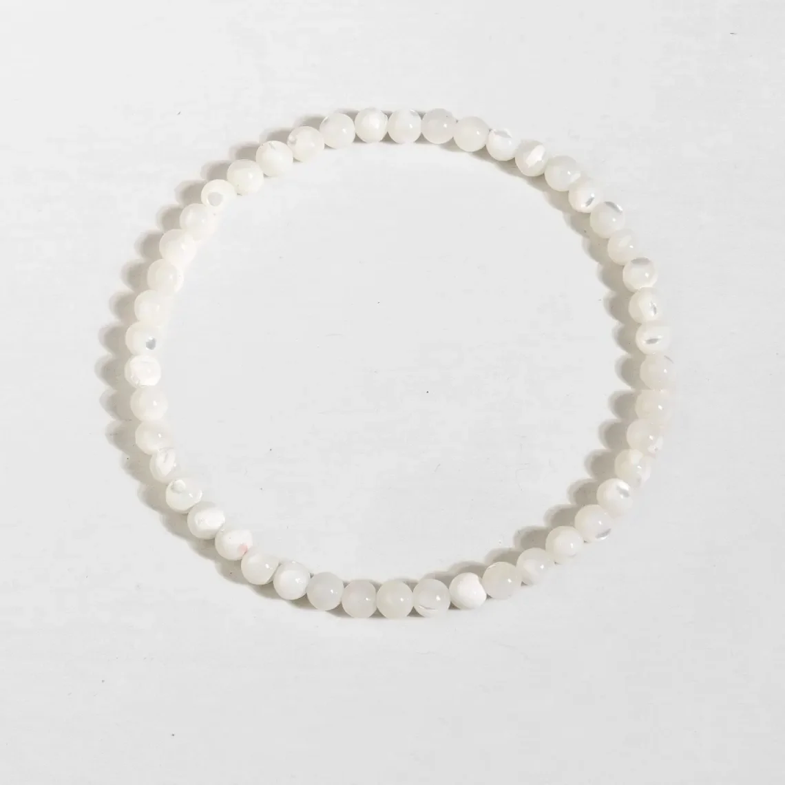 Großhandel Natürliches Perlmutt-Armband für Heilung der Verdauungsgesundheit, emotionales Gleichgewicht, Beruhigung des Geistes, Schmuckgeschenk – Detail 3