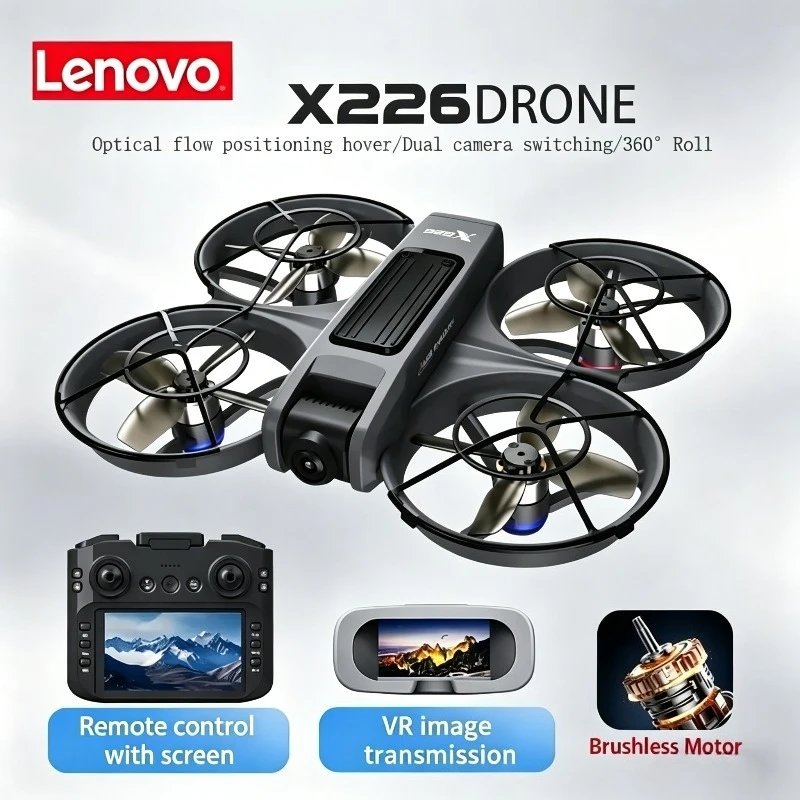 

Lenovo X226/X226VR 4K Professional 8K Drone With Screen, Remote Control Helicopter Plane, RC Drone Quadcopter Toys