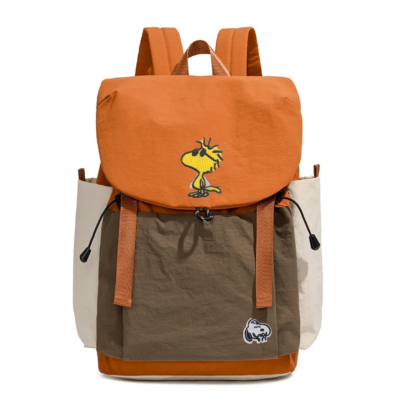 

men Color Contrast Outdoor Camping Backpack Snoopy Women Lightweight Large Capacity Waterproof Hiking Bag Lightweight Schoolbag