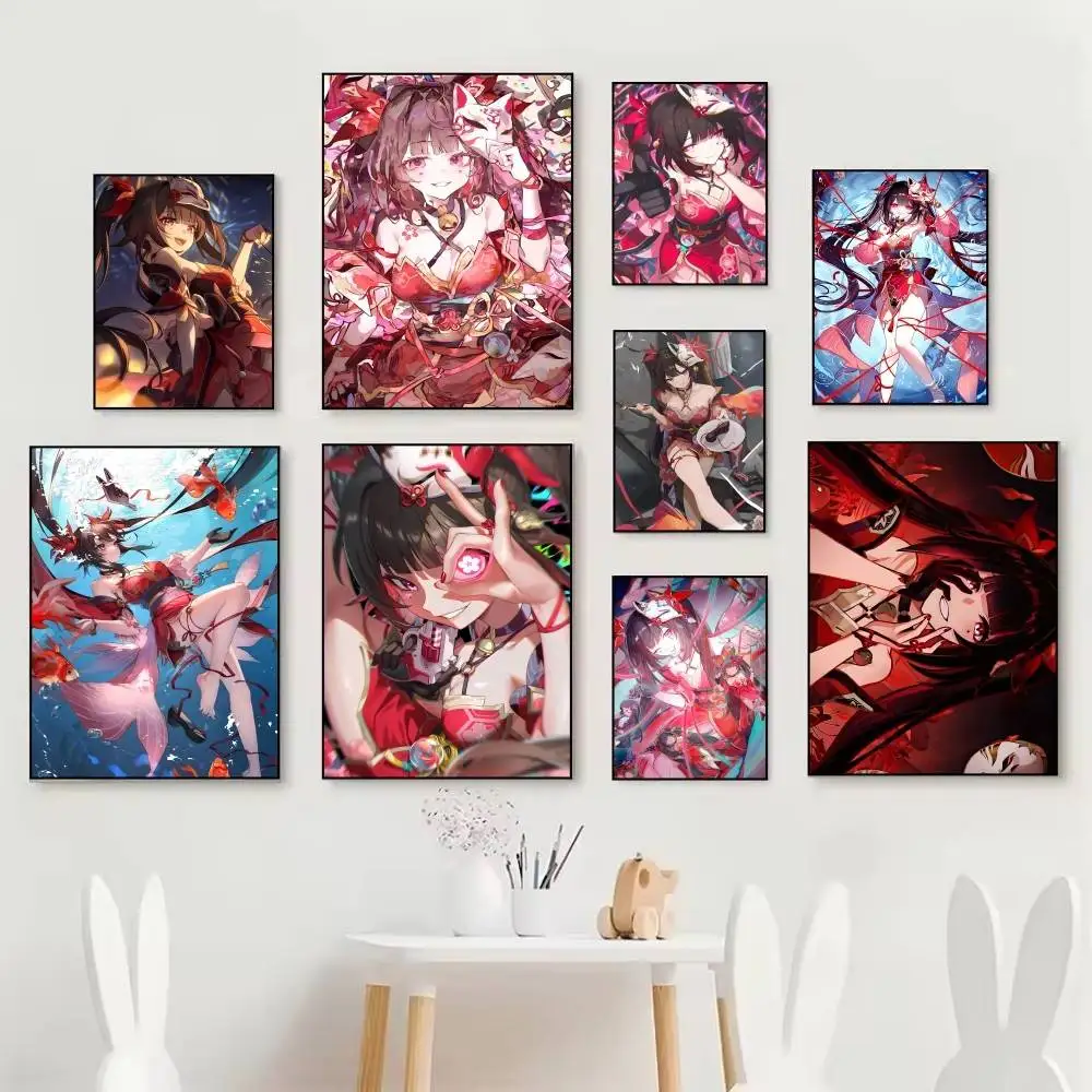 Game Honkai Star Rail Anime Girl Sparkle Poster Home Living Room Bedroom Bar Cafe Art Decor