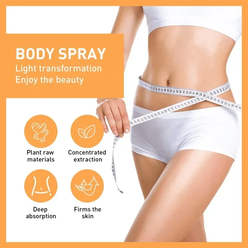 Fat Burner Spray Tightens Skin, Shows Body Curve, and Daily Lazy Slimming Care Spra Firming Cellulite Reducing Break Down Belly