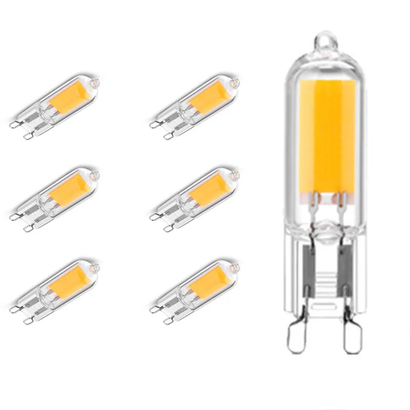 

10pcs/lot G4 G9 E14 LED 7W 9W Light Bulb AC/DC 12V 220V LED Lamp COB Spotlight Chandelier Replace Halogen Lamps Cold/Warm white