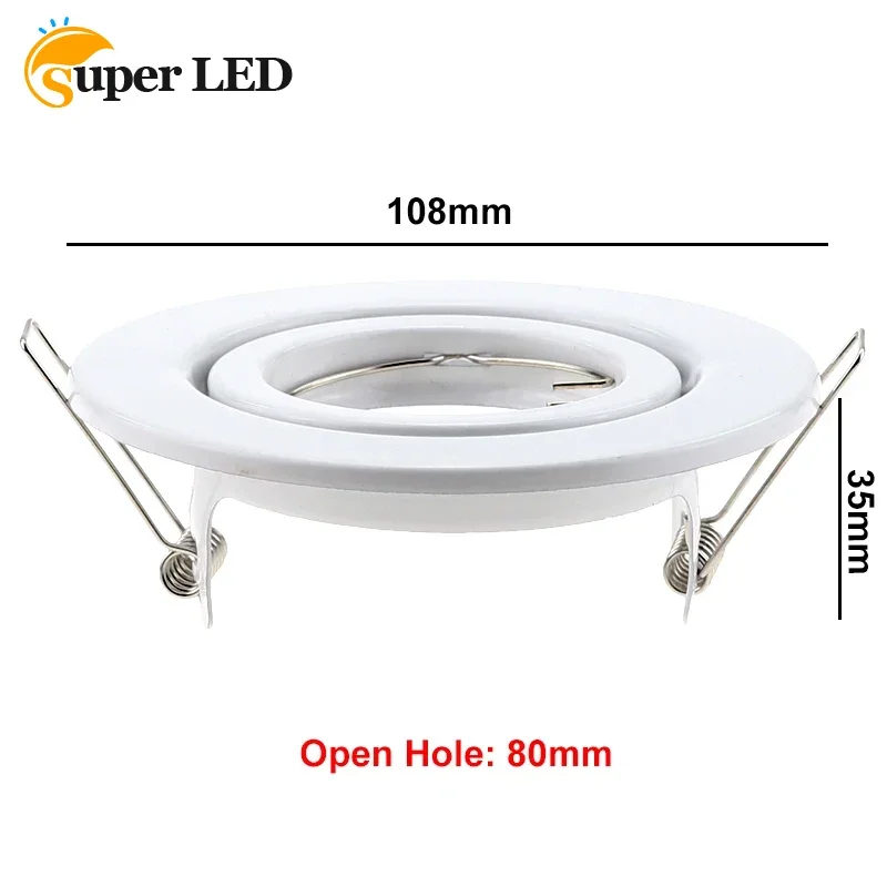 6 W Mounting Ring GU10 Mounting Frame LED Ceiling Spot Light LED White Downlight Fixture