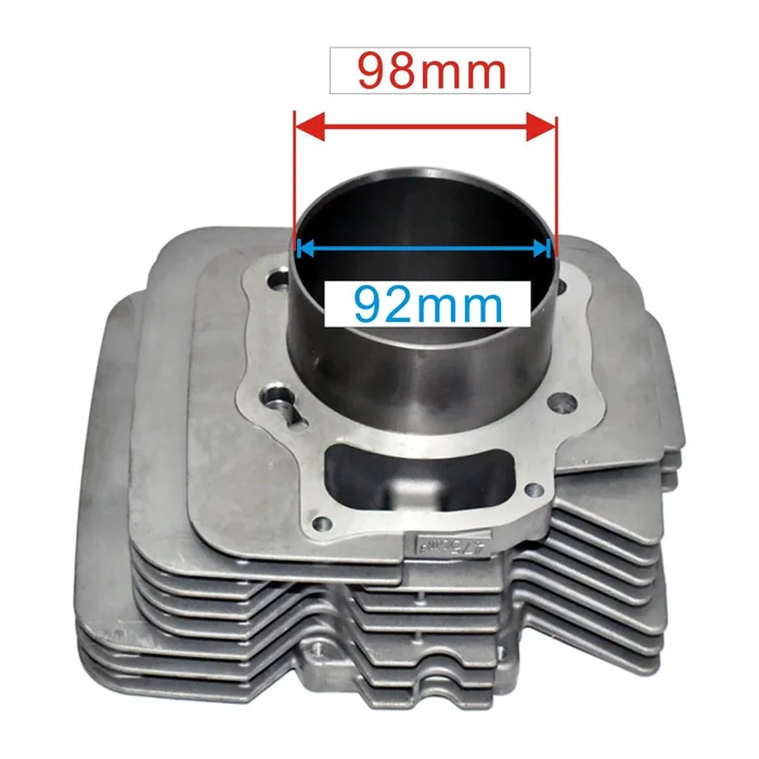 92mm Air-Cooled Cylinder Piston Ring Gasket Top End Rebuild Kit for Honda TRX500 OE 12100-HP0-A00 TRX500FL ATV UTV Parts