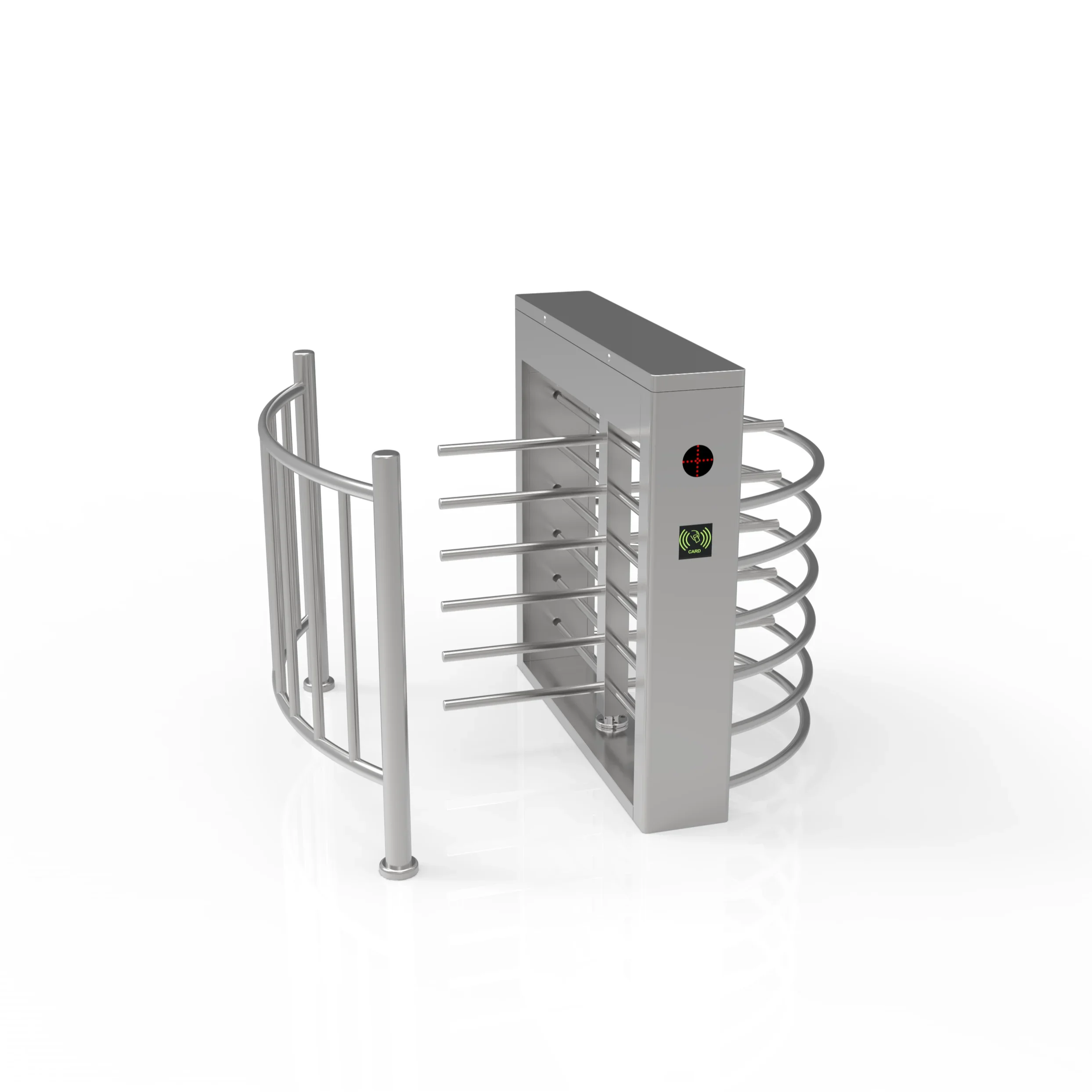 Biometric  access turnstiles Half Height Revolving Turnstile Gate  For Pedestrian Control System