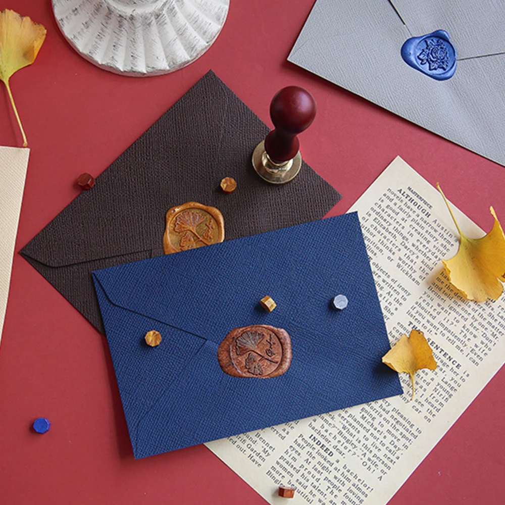 16.1*11.2cm Vintage Linen Textured Envelopes Valentine\'s Day Gift Envelopes Wrapping Paper Greeting Card Packing Envelopes New