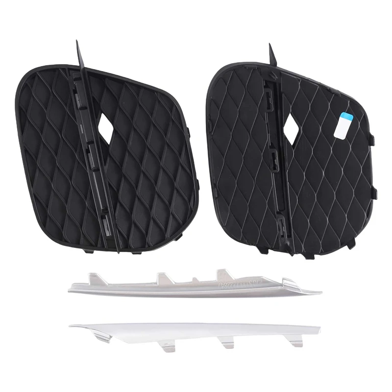 

1 Pair Front Bumper Grille Cover Grill Trim For -BMW X5 E70 2011-2013 51117222859 51117222860