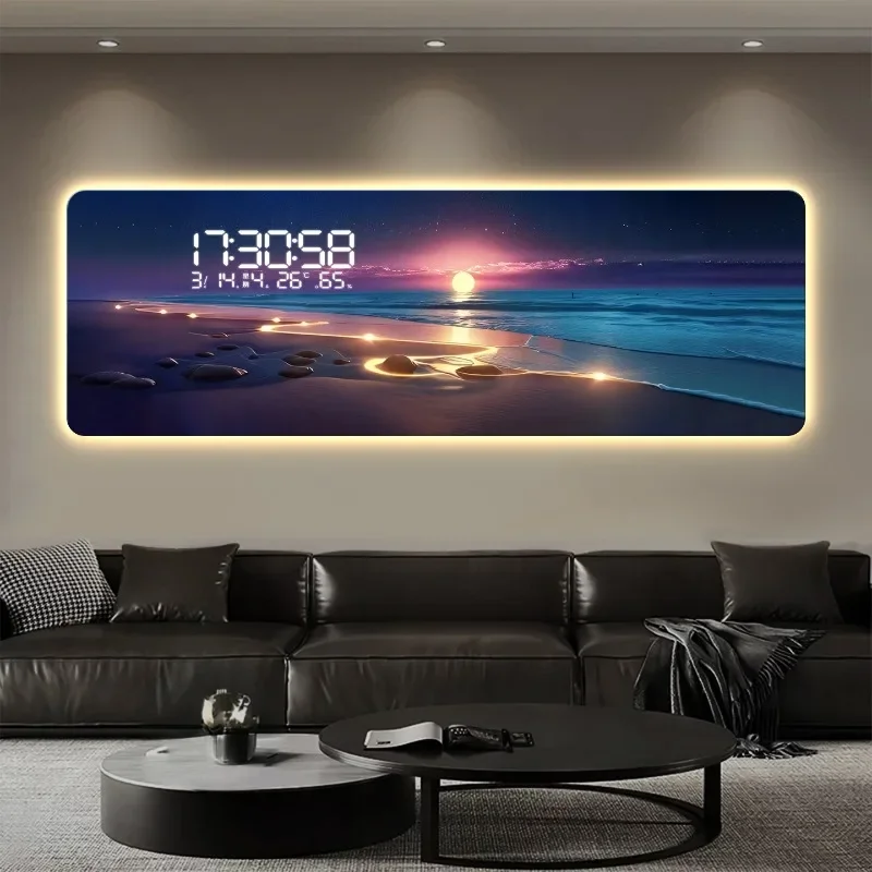 Art Mural Big Size Wall Clocks Luxury Living Room Digital Modern Wall Watch Design Creative  Room Decorations