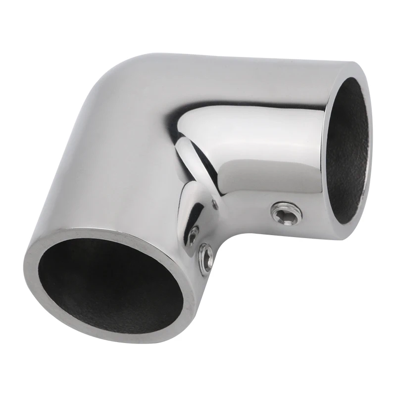 AndyMarine Boat 2-Way Pipe Fitting Elbow 316 Stainless Steel Pipe Components Marine Hardware