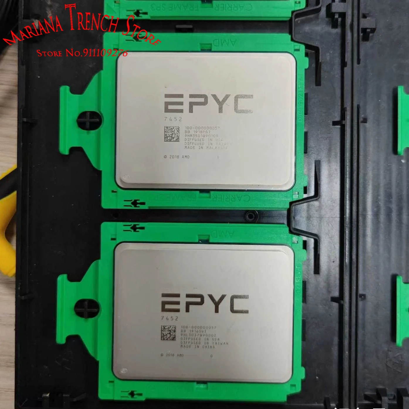 

CPU for EPYC 7452 32 Cores 64 Threads Base Clock 2.35GHz Max.Boost Up to 3.35GHz L3 Cache 128MB TDP 155W