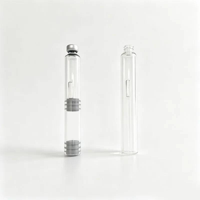 Dual Chamber Ink Cartridge Bottle, 4ml Borosilicate Magic Pen Ink Cartridge, Meidiao Consumables (Empty Bottle)