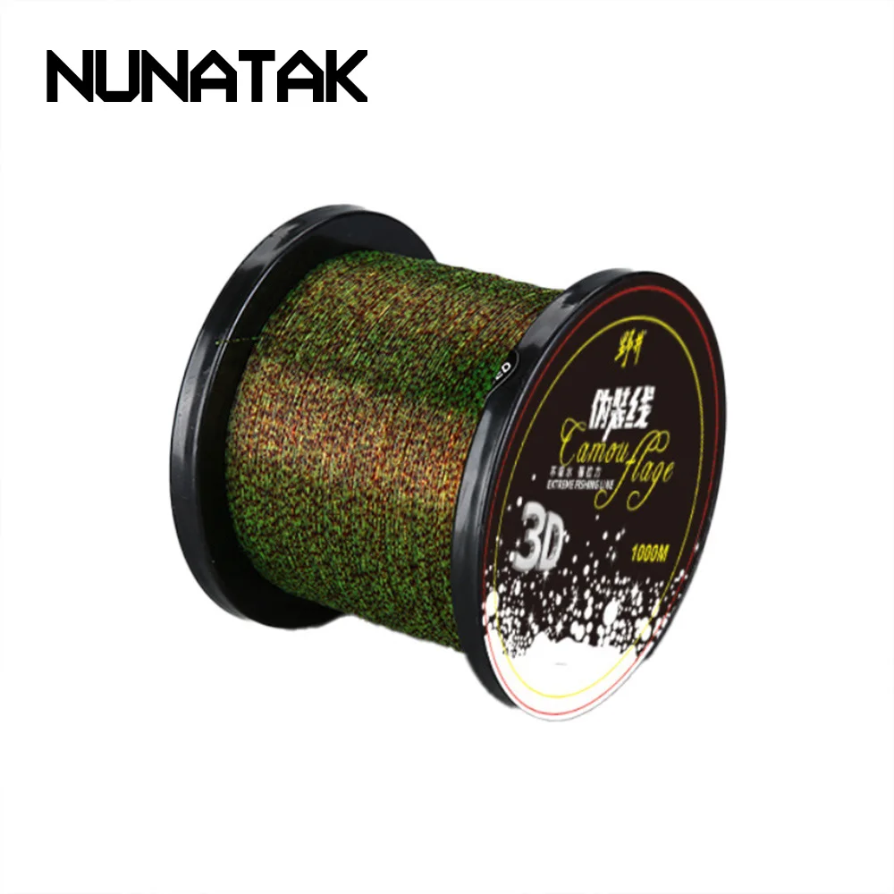 NUNATAK NEW Speckle Invisible Fishing Line FULL 1000M Smooth Strong Nylon line Super Soft line Camouflage Sea Fish Grouper Lines