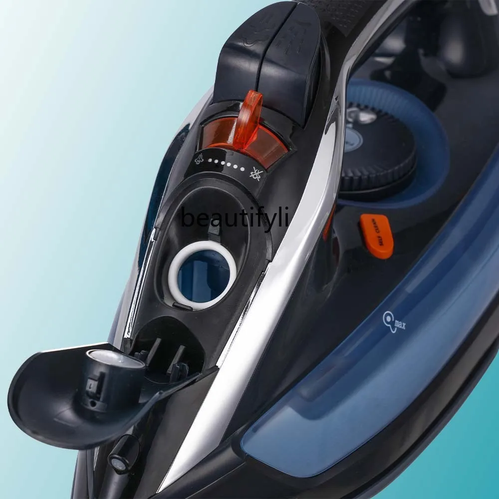 Dry ironing explosive steam self-cleaning anti-drip and anti-calcification ceramic baseplate electric iron