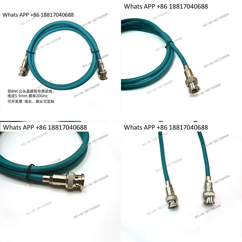 1PC for Double BNC Male High Frequency Signal Test Wire Diameter 5.5mm Frequency 20GHz Collector Cable