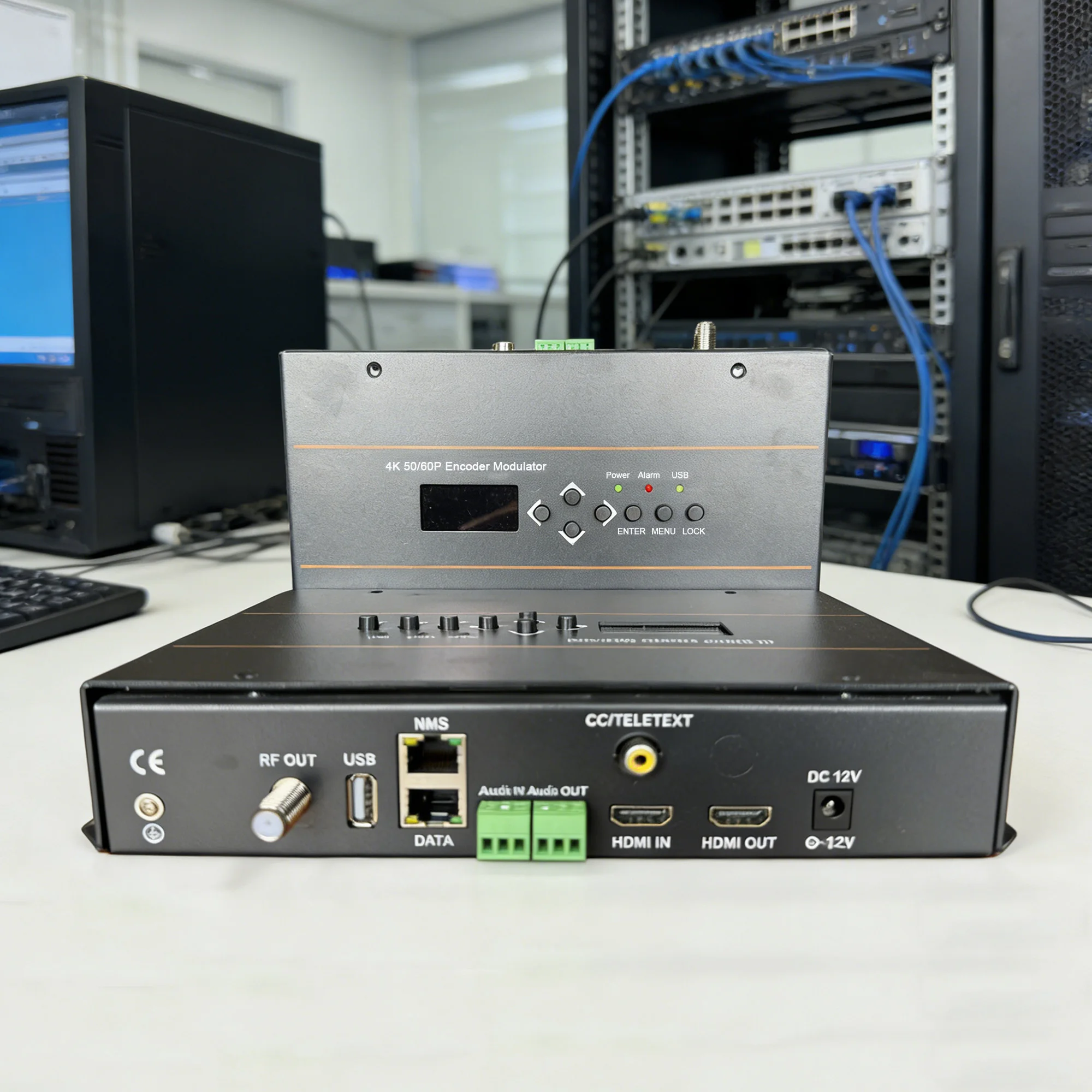 4K 50/60P Encoder DTV Modulator DVB-T DVB-C ISDB-T ATSC HD TO RF