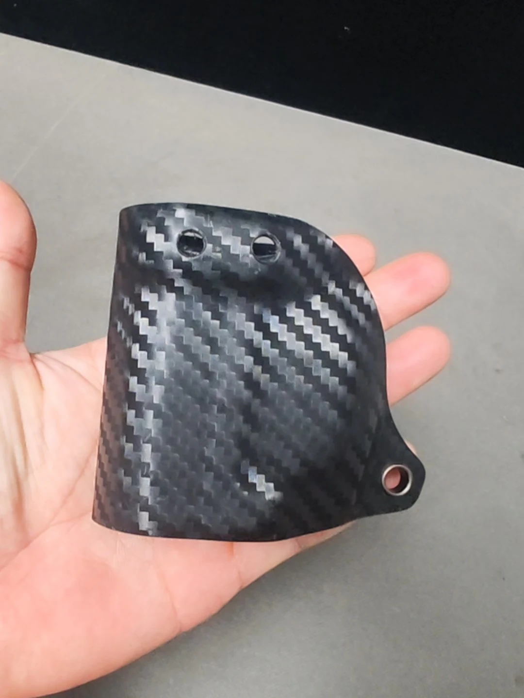

Tactical Kydex Holster for Walther PDP/PGS - IWB/OWB Quick-Draw Holster with Belt Mount, Carbon Fiber Color