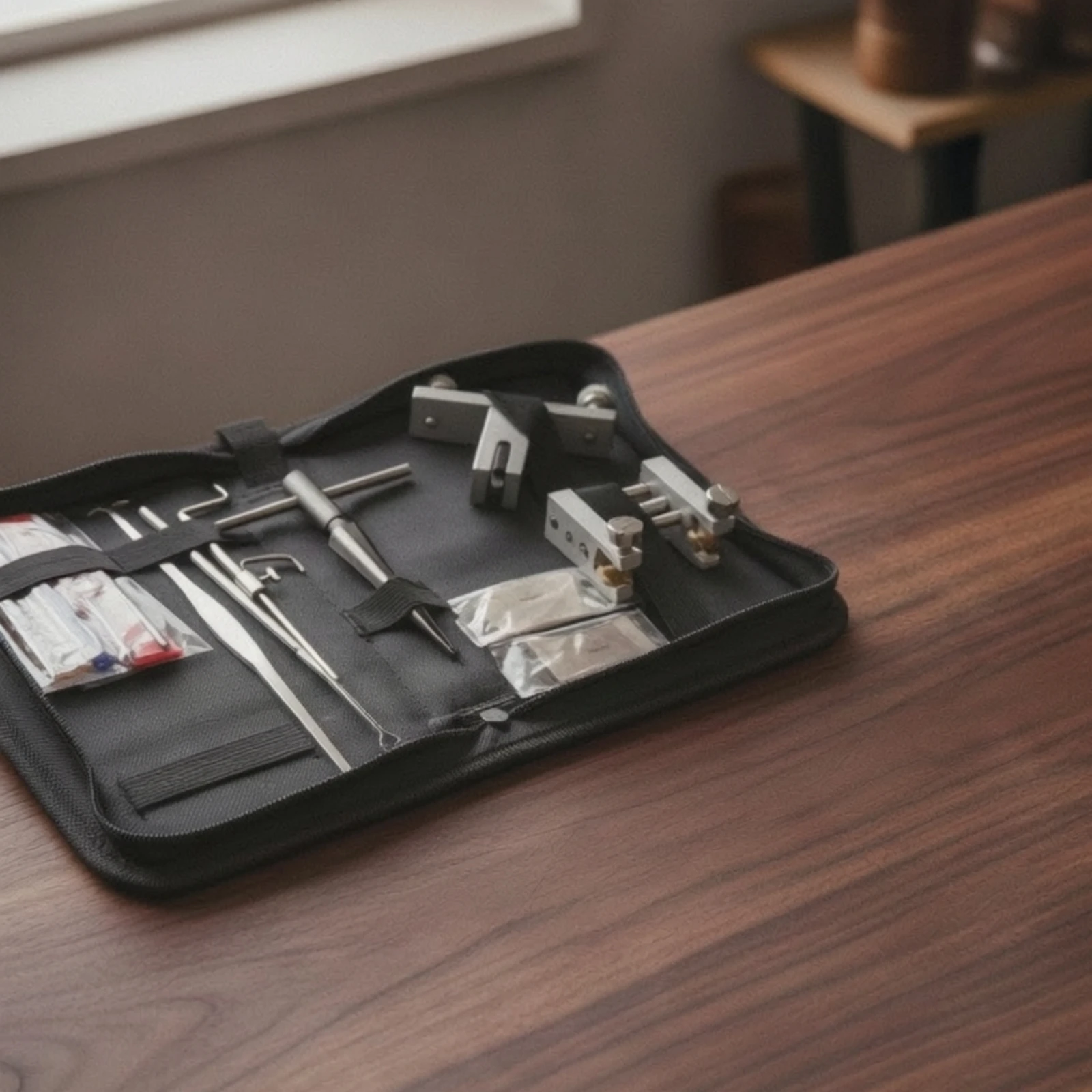11 Pieces Violin Repair Tool Kit Compact Violin Tool Kit with Case Metal Convenient for Luthiers, Workshops, Gigs