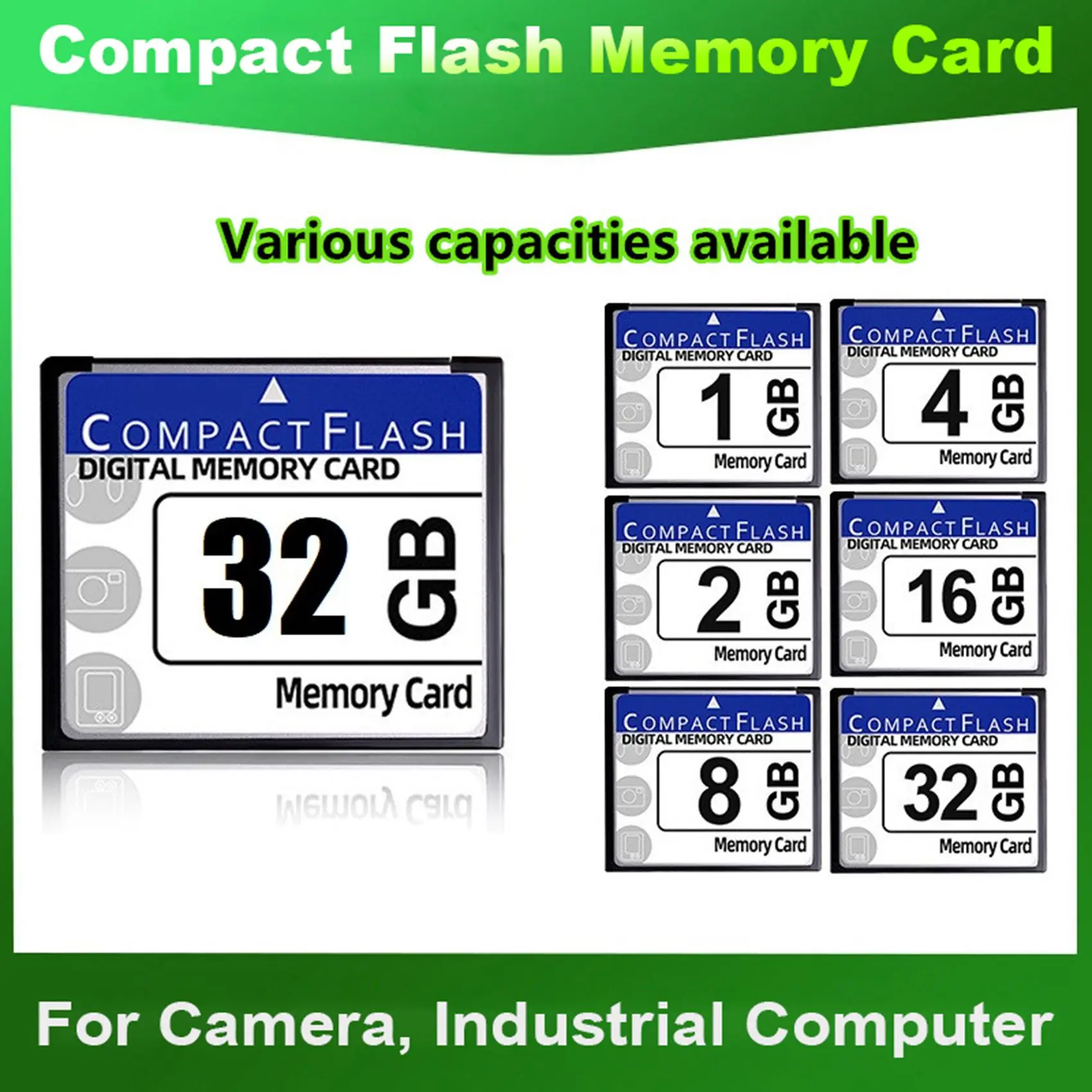 Professional 4GB Compact Flash Memory Card for Camera, Advertising Machine, Industrial Computer Card