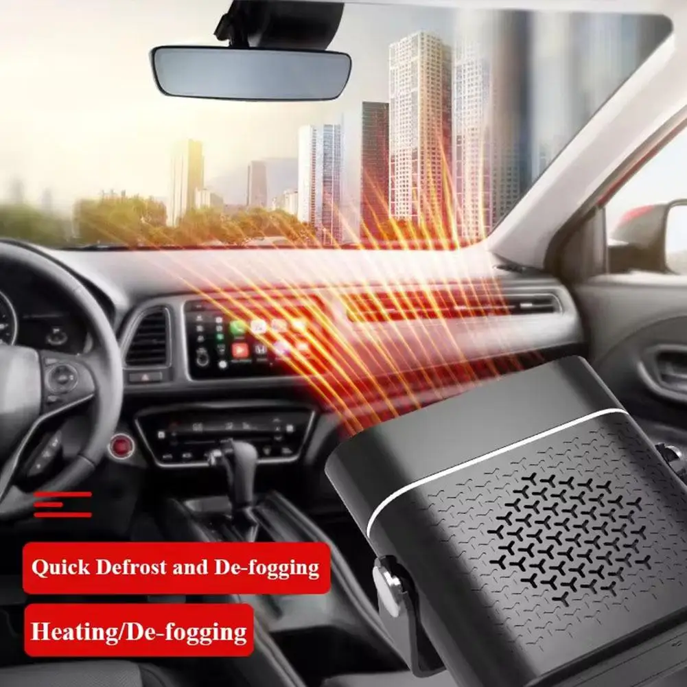 12V/24V Car Heater Electric Heater Heating Fan Portable Electric Dryer Windshield Defogging Demister Defroster