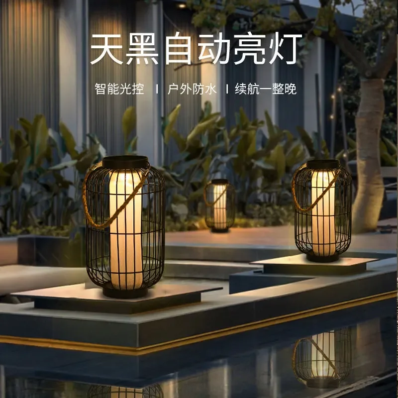 Solar lantern night light household decoration outdoor balcony layout waterproof landscape light courtyard garden yard light