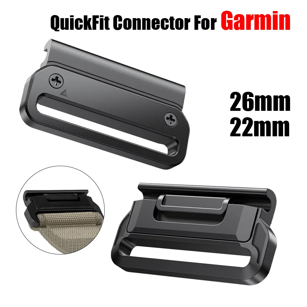 1 زوج QuickFit 26 مللي متر 22 مللي متر حزام ساعة اليد محول معدني الفولاذ المقاوم للصدأ ساعة موصل ل Garmin Fenix 8 Pro 8 7X 7Pro/Enduro 3 #1