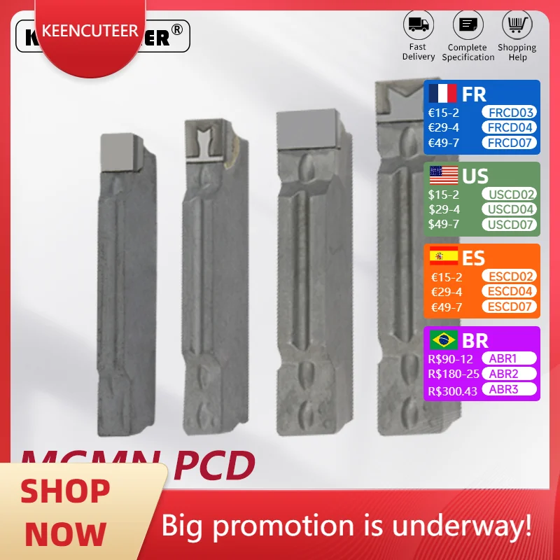 

High Quality PCD/CBN Diamond CNC Groove Cutting & Turning Tool - MGMN150 MGMN200 MGMN300 MGMN400