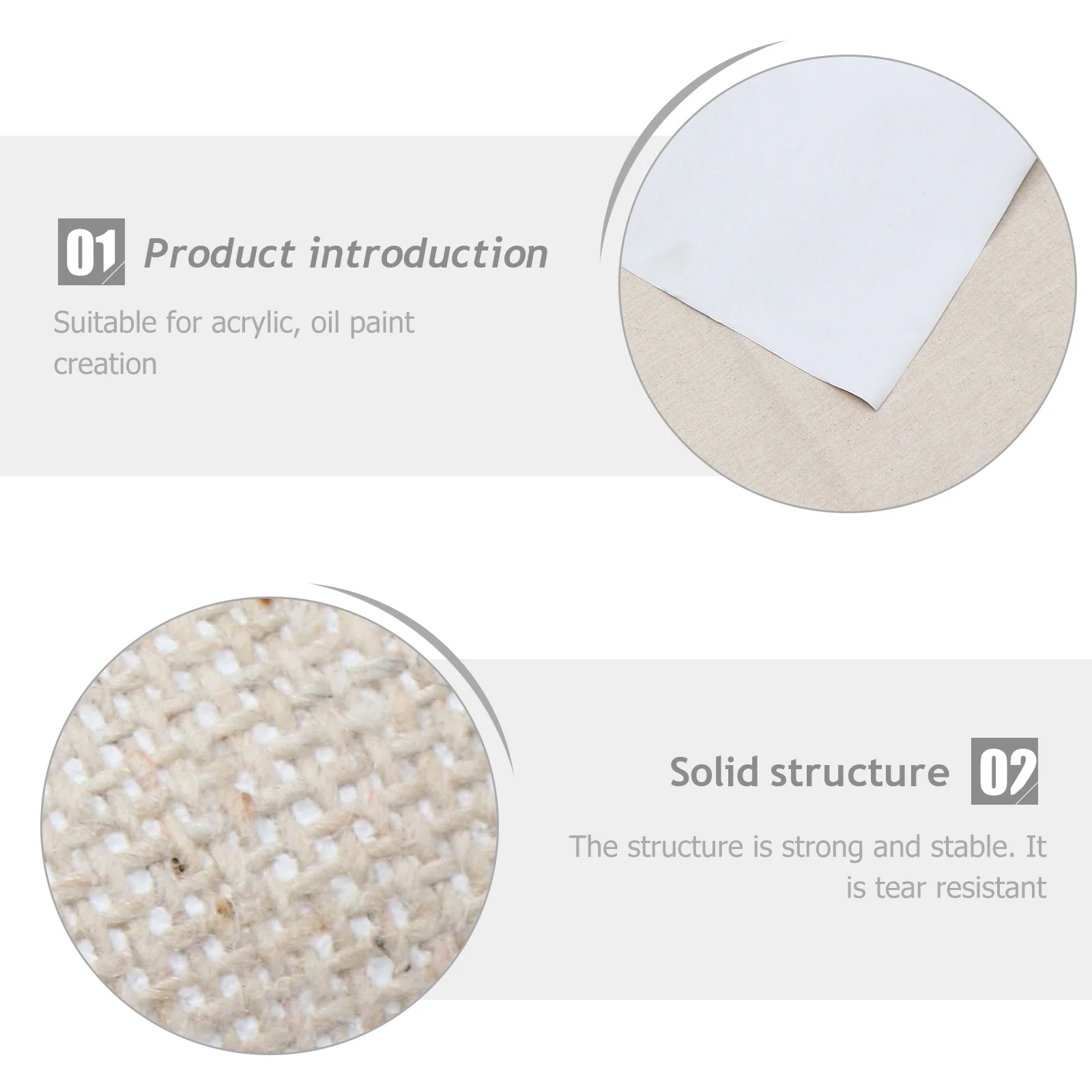 المهنية النفط اللوحة قماش 10 ورقة القطن فارغة الكتان القماش للماء DIY بها بنفسك ديكور المنزل النفط اللوحة قماش #4