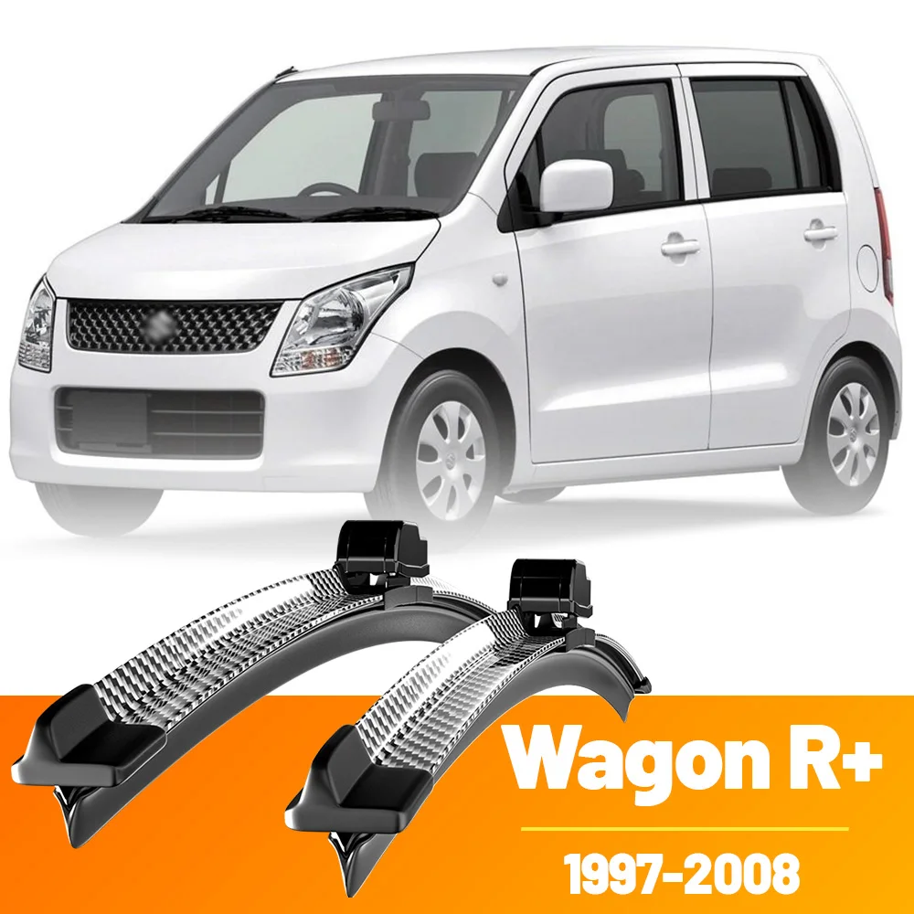 

2pcs Front Windshield Windscreen Wiper Blades Carbon Fibre Wipers 2xFor Suzuki Wagon R+ 1997-2008 2001 2002 2003 2004 2005 2006