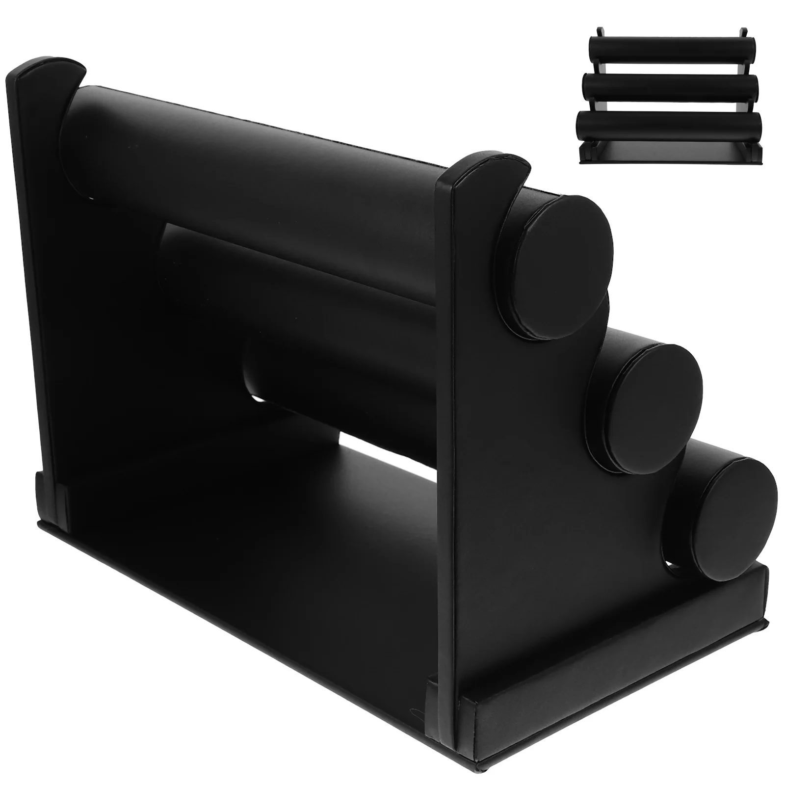 

Black 3 Tier Detachable Bracelet Display Smooth Edge Non Slip Base Storage ganizer Watch Rack Bangle Holder Jewelry