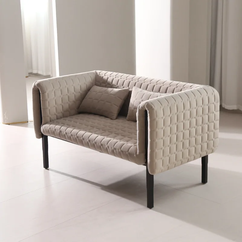 

Italian fabric special-shaped sofa leisure chair simple modern living room light luxury small apartment designer furniture