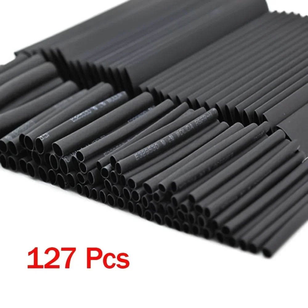 127Pcs Heat Shrink Tube Sleeving Tubing Assortment Electrical Connection Kit Electrical Wire Wrap Cable