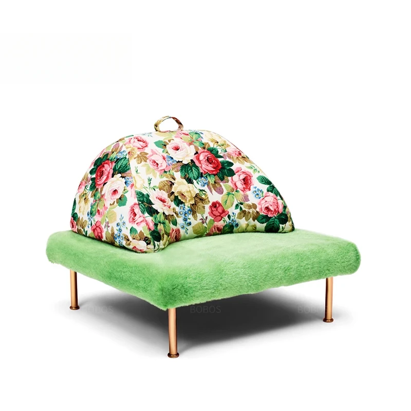 Wohnzimmer Tennisplatz Blume grün Stoff bewegliches Modul Freizeitsofa Rasenstuhl