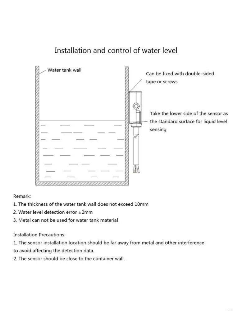 자동 셧 수준 센서 수위 제어 스위치, 정지 물 안정화