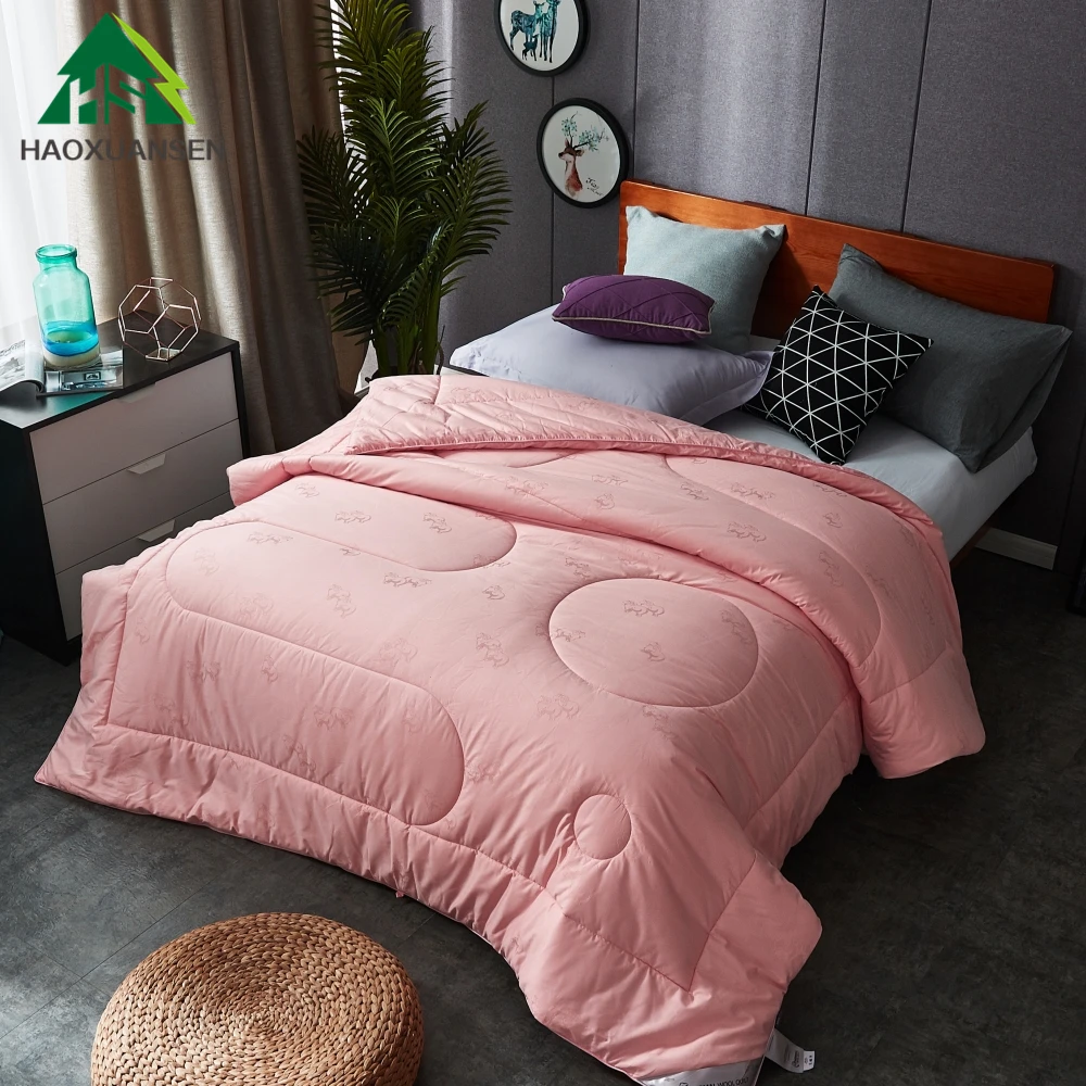 Premium Comforter Australia Wool Filling Pure Cotton Pink Fabric Super Soft About 4KG The Best Choice For Deeper Sleep Bedding