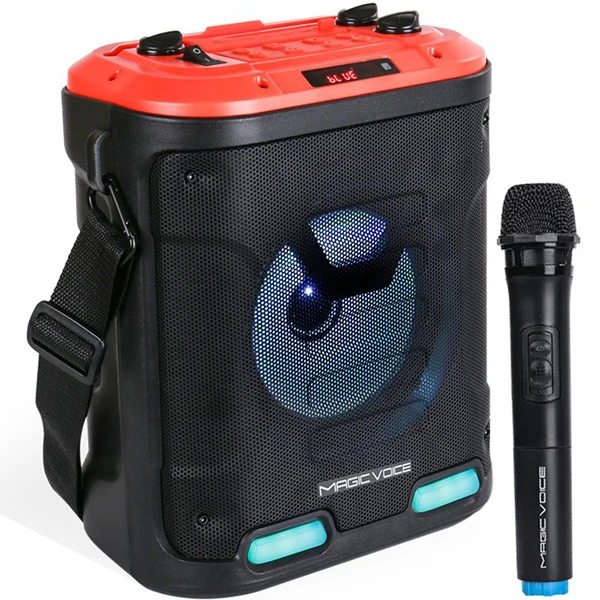 MAGICVOICE MV-6005 VHF HANDHELD MIC-USB/SD/BT30 WATT WORK LIGHT PORTABLE RECHARGEABLE PORTABLE ANFİ