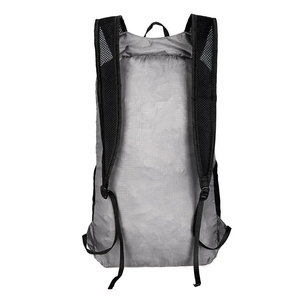 18L Ultralight Foldable Backpack Waterproof Nylon Packable Travel Hiking Cycling Bag 24x16x41cm Lightweight Outdoor Travel Bag