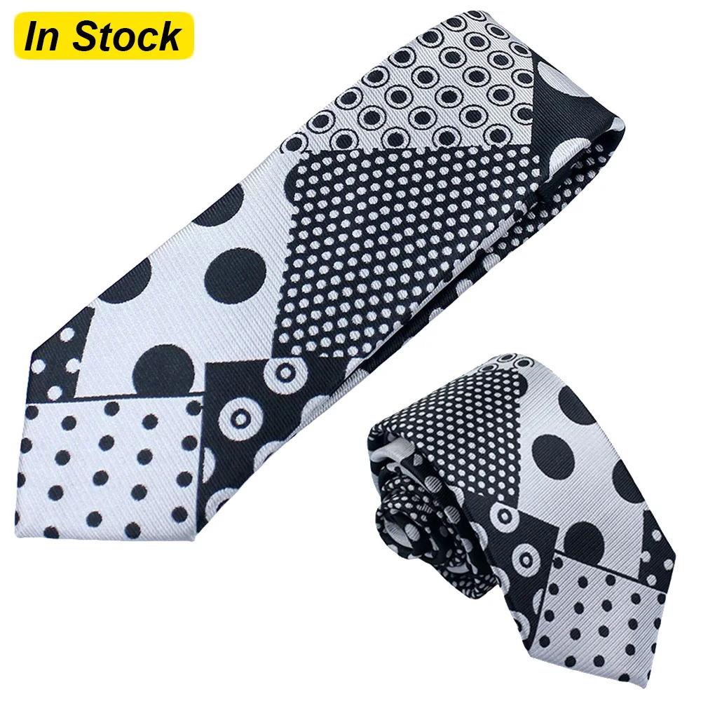 Stanley Cosplay Neck Tie Movie Mask Roleplay Dot Print Pattern Neckties Cravat Costume Accessories Men Halloween Suit Props