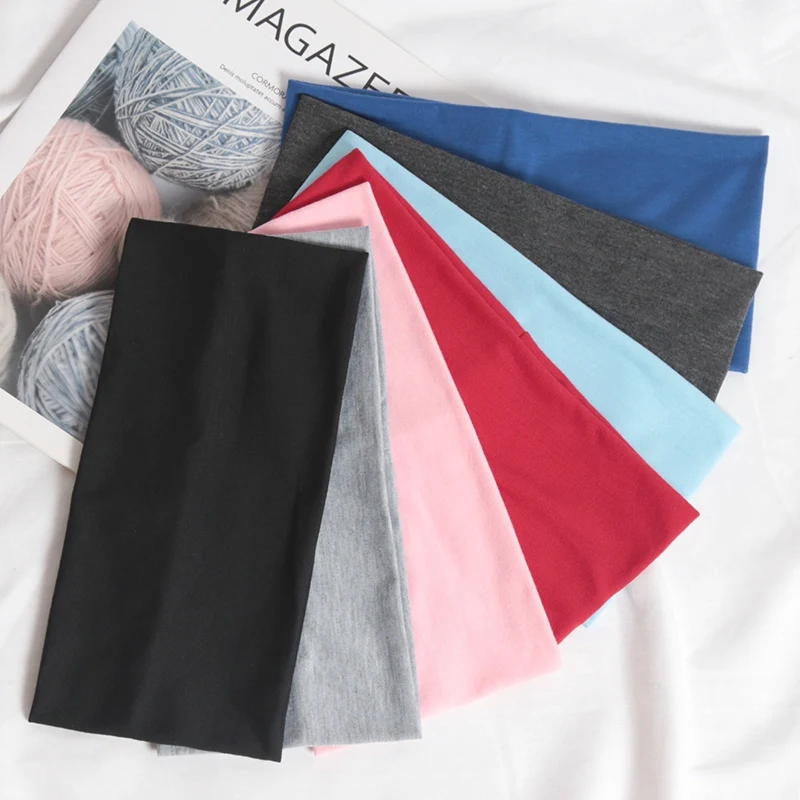 1 قطعة عقال واسعة الرياضة الدراجات غسل الوجه العصابات لينة اليوغا محبوك عقال للنساء فتاة عصابات موضة إكسسوارات الشعر #3