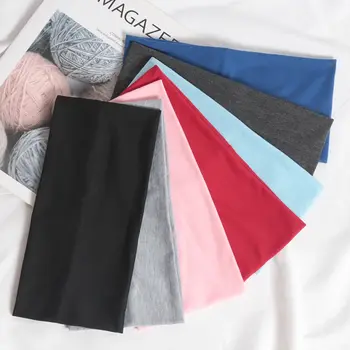 1條寬頭帶 運動騎行洗臉髮帶 柔軟瑜珈針織頭帶 女士女孩頭巾 時尚髮飾 10 最佳銷售 超寬頻 - №1