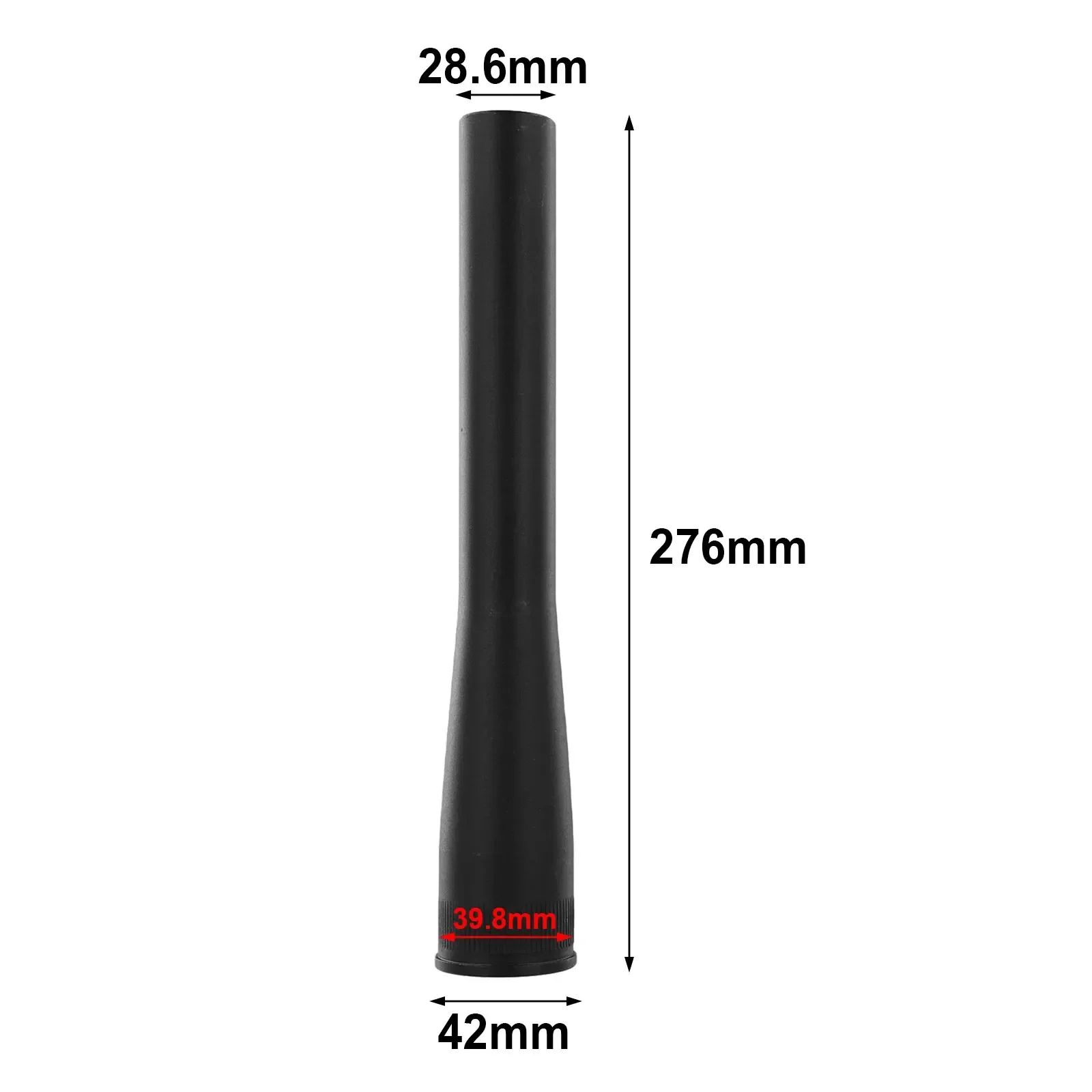 Bicycle Front Fork Head Tube 28.6*39.8mm 248mm Mountain Bike Cone Steerer Tube Tapered Vertical Steerer Tubes Aluminum Alloy