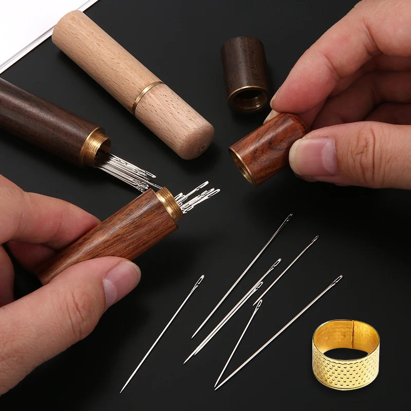 Side Hole Blind Sewing Needles Stainless Steel Elderly Self Threading Needle Household DIY Jewelry Beading Sewing Tool