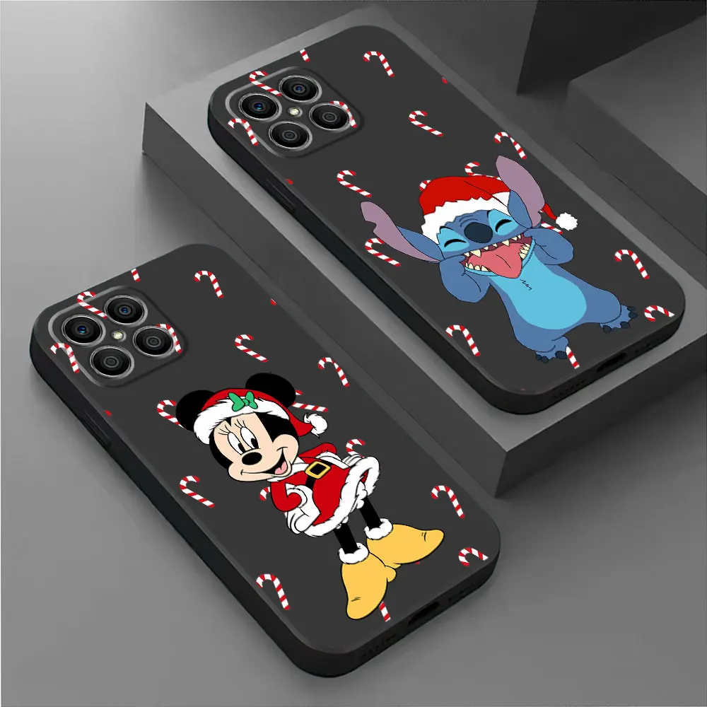 Christmas Mickey Donald Duck Case for Honor X7 90 Pro 8X X8a X6 X9a 70 X8 X6a Magic5 Lite Black Soft Shockproof Funda Cover