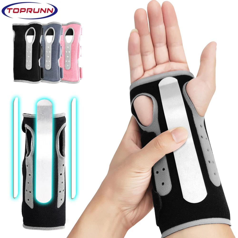 1PCS Wrist Splint Carpal Tunnel Protector Wrist Support Hand Brace Palm Wrap Wrist Injury Fracture Fixed Orthopedic Wristband