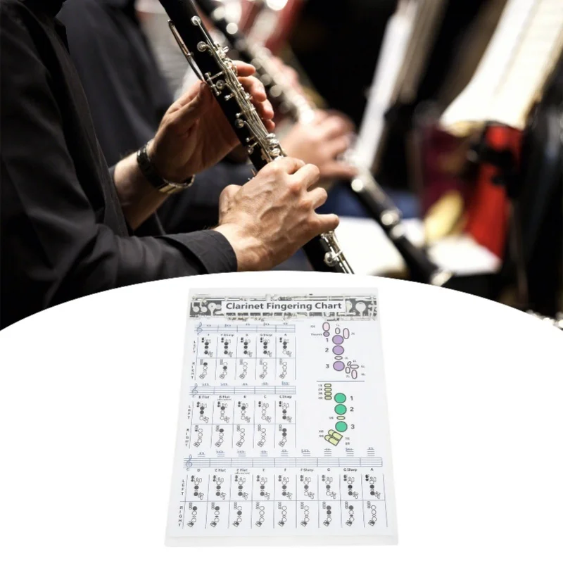 

Clarinet Fingering Chart Clarionet Chords Poster Training Chart Musical Instrument Accessories For BeginnersS 30cm