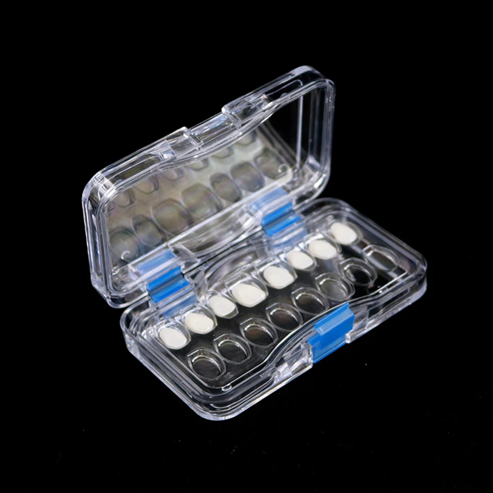 20/40Pcs Transparent Membrane Film Showcase Denture Tooth Boxes Dental Crown and Bridge Suspended Storage Pillow Box