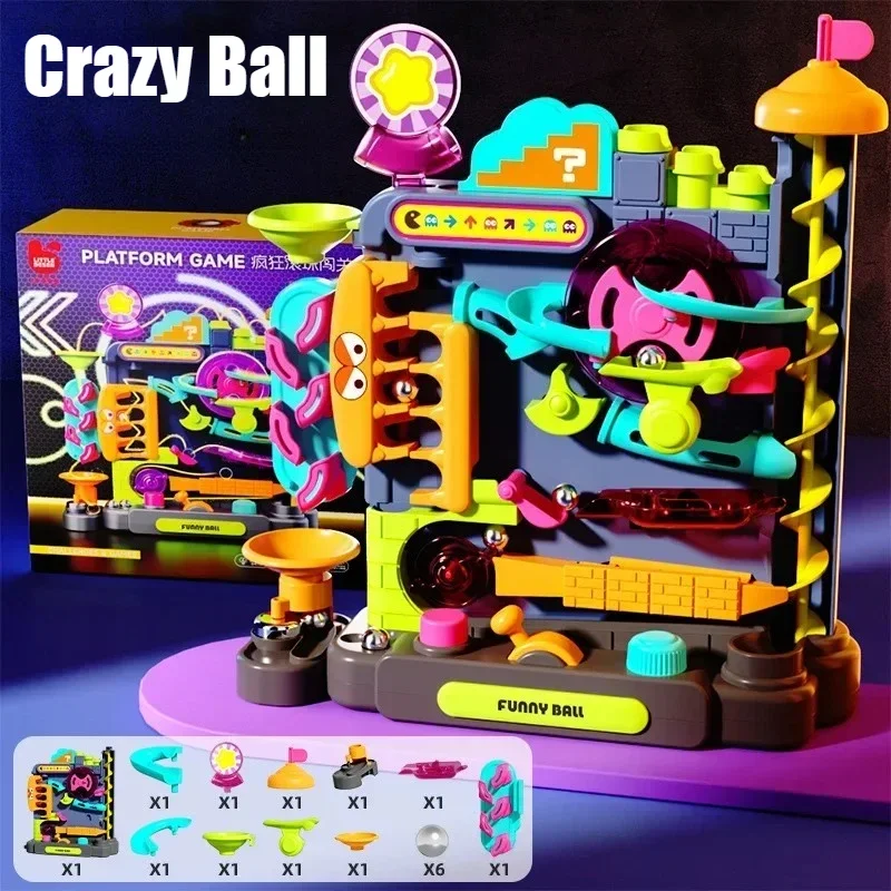 Szalona Gra z Kulą, Labirynt dla Dzieci, Poziomy Przygodowe z Kulami, Trening Myślenia i Sensoryczny, Interaktywne Zabawki Puzzle dla Dzieci